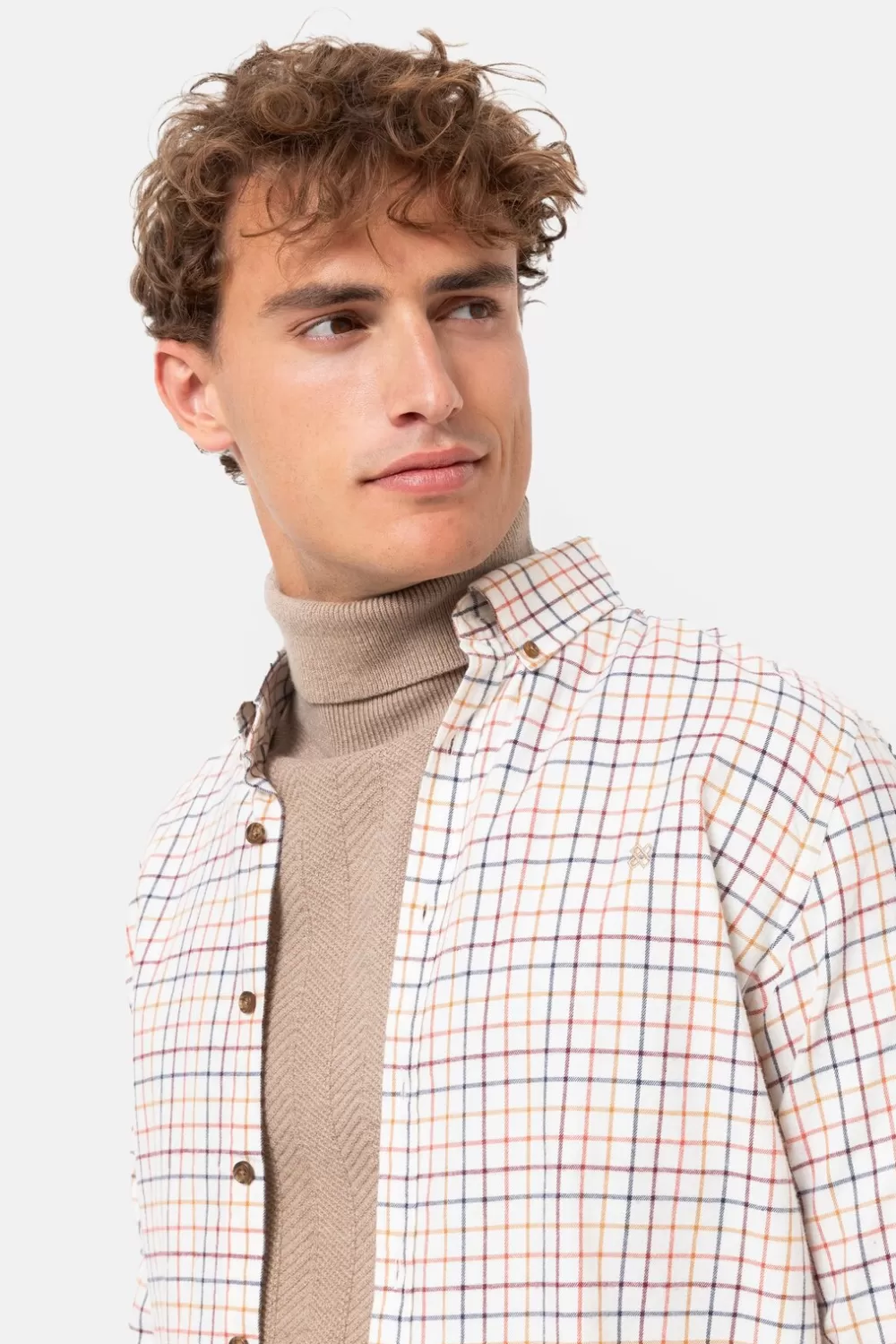 Regular Fit Overhemd Met Multicolor Ruiten-Terre Bleue Best Sale